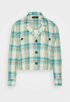 Rag & Bone JESSIE PLAID SHIRT JACKET BLACK LABEL - Summer Jacket - Green -rag & bone Shop 01328447bd5d489dad4fd3b93a849bfe