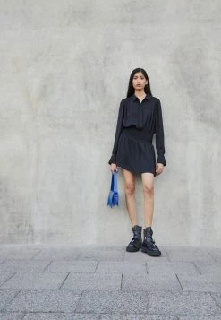 Rag & Bone BAILEY SMOCKED DRESS - Day Dress - Black