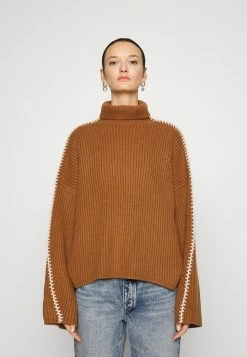 Rag & Bone INGRID TNECK - Jumper - Dark Brown