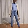 Rag & Bone CATE MID RISE ANKLE SKINNY WHITE LABEL - Jeans Skinny Fit - Light Blue