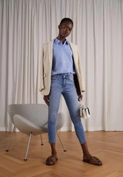 Rag & Bone CATE MID RISE ANKLE SKINNY WHITE LABEL - Jeans Skinny Fit - Light Blue