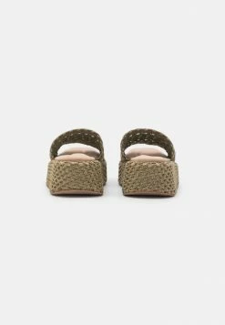 Rag & Bone LOGAN SLIDE - Heeled Mules - Khaki -rag & bone Shop 07413f722a004ec6b370cf1f5b856bc0