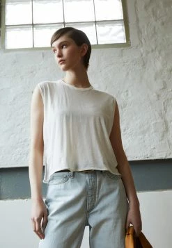 Rag & Bone THE GAIA MUSCLE TANK LABEL - Top - White