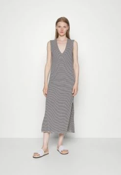 Rag & Bone MICHAL VNECK MIDI MUSCLE DRESS - Day Dress - Navy/white -rag & bone Shop 0cee714720c544b797478ea2c93688a7