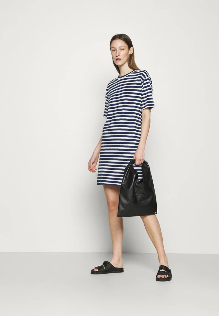 THE SLUB DRESS LABEL - Jersey dress - white/blue Rag & Bone THE SLUB DRESS LABEL - Jersey Dress - White/blue -rag & bone Shop 10291122b53c424dbe4d49620dd7bc01