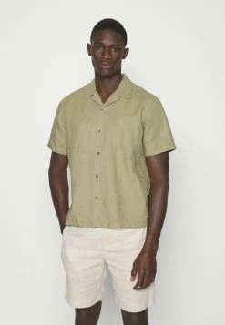 Rag & Bone SNAP FRONT AVERY SHIRT - Shirt - Olive Green -rag & bone Shop 1dc2a4ac07bf4fe7b1e98722b6b01cce