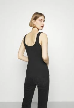 Rag & Bone THE ESSENTIAL SCOOP NECK TANK LABEL - Top - Black -rag & bone Shop 1e28d9e1c0924fab963f2832a384d9ae