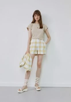 Rag & Bone GARMENT DYE TEE - Basic T-shirt - Warm Khaki