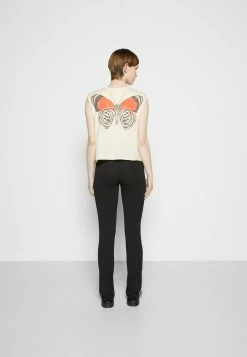 Rag & Bone BUTTERFLY CROPPED MUSCLE WHITE LABEL - Print T-shirt - White -rag & bone Shop 2863018ec2384af8b4d1f18383d7927c