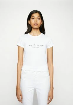 Rag & Bone LOGO BABY TEE - Print T-shirt - White -rag & bone Shop 2da81a81ce164399bb07fc2895830600