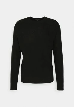 Rag & Bone LIGHTWEIGHT PIERCE CREW - Jumper - Black -rag & bone Shop 3751453368d04f3492b6759688891768