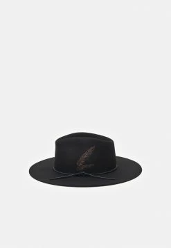 Rag & Bone KACY FEATHER FEDORA - Hat - Black -rag & bone Shop 3affe01351c34dfd88ade5cf72a592d4