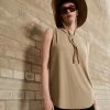 Rag & Bone ZOE MUSCLE TANK LABEL - Top - Tanbeige
