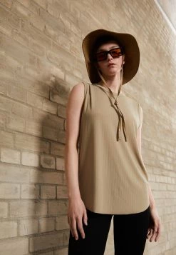 Rag & Bone ZOE MUSCLE TANK LABEL - Top - Tanbeige