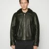 Rag & Bone STANLEY JACKET - Leather Jacket - Black