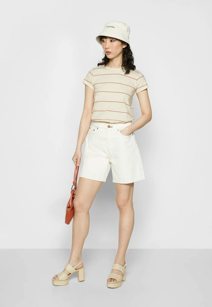 THE STRIPE TEE LABEL - Print T-shirt - rustmult Rag & Bone THE STRIPE TEE LABEL - Print T-shirt - Rustmult -rag & bone Shop 4342f585c2cd440f82609e06c9fc53ba