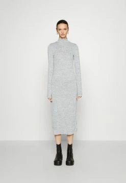 Rag & Bone THE NECK DRESS - Jumper Dress - Mottled Light Grey