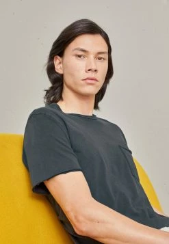 Rag & Bone MILES TEE IN PRINCIPLE - Basic T-shirt - Darkgrey -rag & bone Shop 4c10d90b52d54493939590f622b70a38