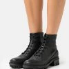 Rag & Bone SHILOH HIKER - Platform Ankle Boots - Black