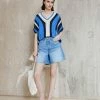 Rag & Bone JOLIE SLEEVELESS - Print T-shirt - Blue