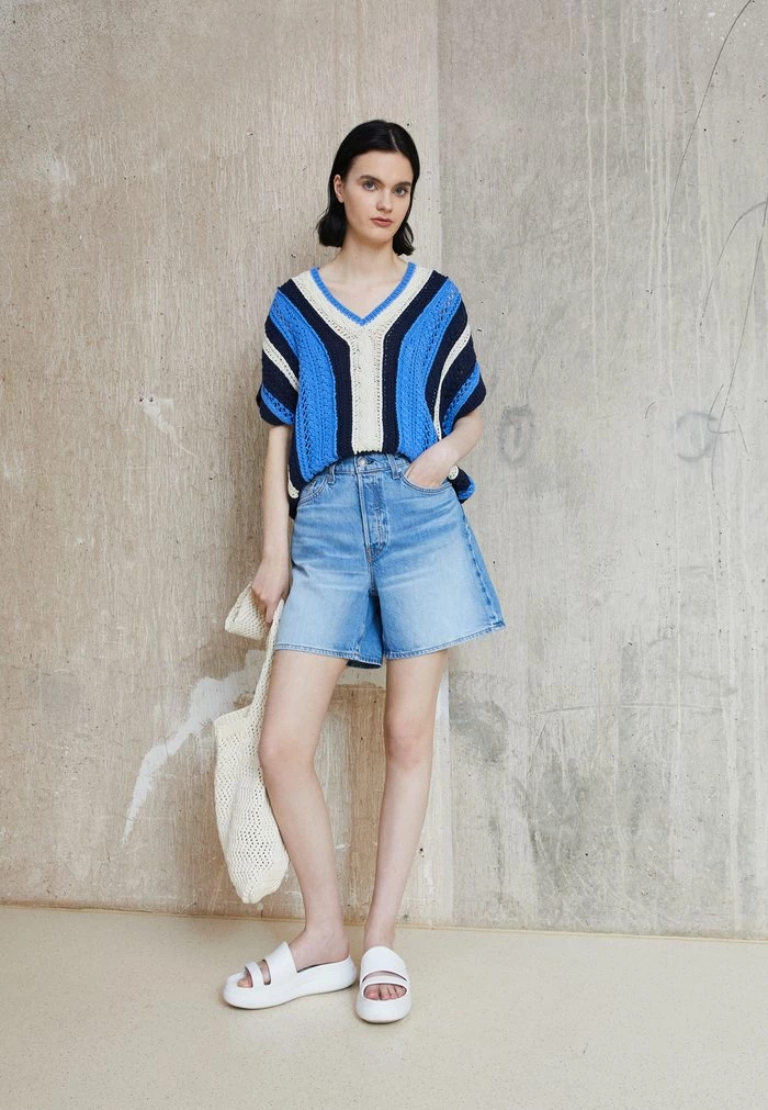 JOLIE SLEEVELESS - Print T-shirt - blue Rag & Bone JOLIE SLEEVELESS - Print T-shirt - Blue -rag & bone Shop 52c90777dc1b4ed2b5d6e6f60722865a