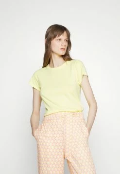 Rag & Bone GARMENT DYE TEE - Basic T-shirt - Bright Yellow -rag & bone Shop 532d764801b3455d8b905421742c4931