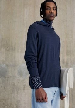 Rag & Bone FLAME HOODIE - Jumper - Dark Blue -rag & bone Shop 536906ba91ef42b5a055b497d6597228
