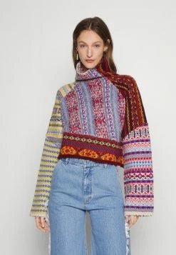 Rag & Bone HOLLIS FAIR ISLE TNECK - Jumper - Blue Multi-coloured