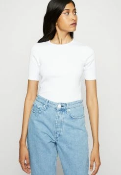 Rag & Bone THE ESSENTIAL TEE - Basic T-shirt - White -rag & bone Shop 579ca4804f1c470ea260585979e4217f