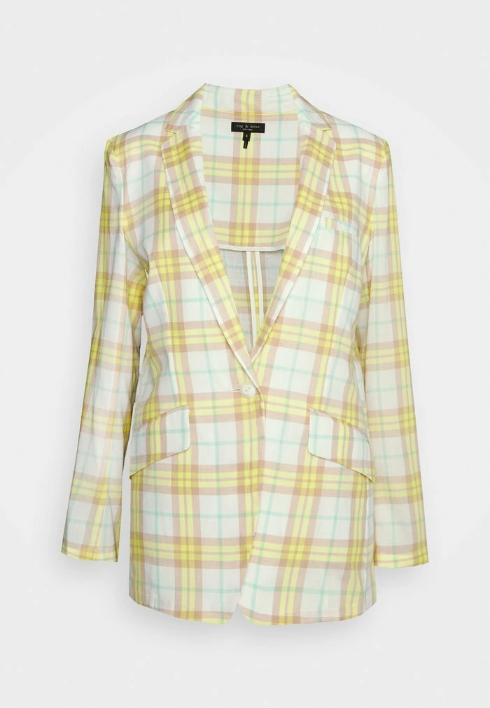 MARGOT PLAID - Short coat - white Rag & Bone MARGOT PLAID - Short Coat - White -rag & bone Shop 597ba888036b4c64a11213b39f16c710