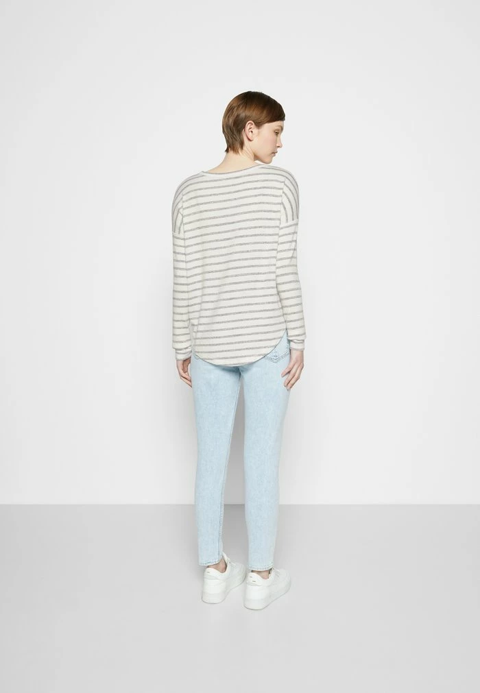 THE KNIT STRIPED LABEL - Long sleeved top - white/grey Rag & Bone THE KNIT STRIPED LABEL - Long Sleeved Top - White/grey -rag & bone Shop 5f2d7dedc4b2425e9899226b20fd290e