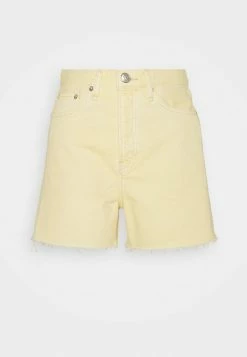 Rag & Bone MAYA HIGH RISE SHORTY - Denim Shorts - Lemon Drop