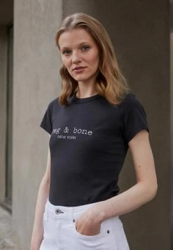 Rag & Bone LOGO BABY TEE - Print T-shirt - Black 2 Rag & Bone LOGO BABY TEE - Print T-shirt - Black -rag & bone Shop 6793cc2caf7e4890a386e1378948c1d6