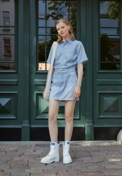 Rag & Bone LIQUID MIRAMAR DRESS - Day Dress - Blue Denim