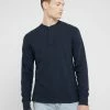Rag & Bone CLASSIC HENLEY - Long Sleeved Top - Deep Navy