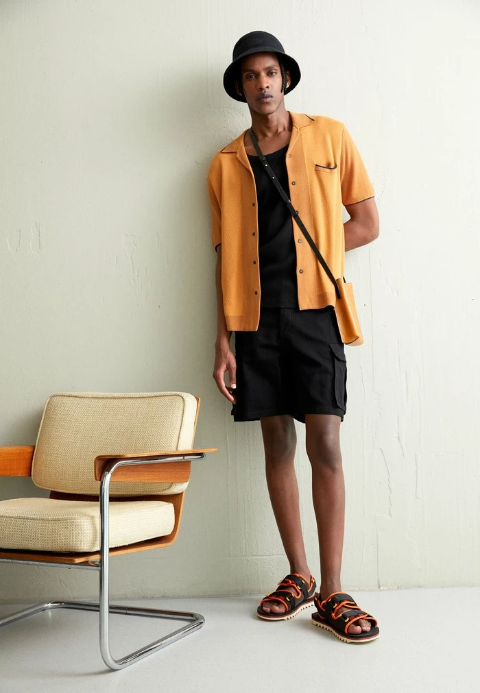 Rag & Bone HERRINGBONE SNAP FRONT AVERY - Shirt - Putty 1 Rag & Bone HERRINGBONE SNAP FRONT AVERY - Shirt - Putty