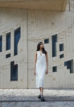 Rag & Bone MAE VEE DRESS - Day Dress - Ivory