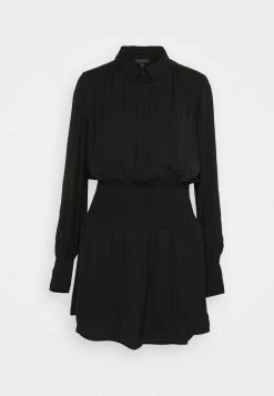 Rag & Bone BAILEY SMOCKED DRESS - Day Dress - Black -rag & bone Shop 81bfc83014d74f62b1d791db85363e35