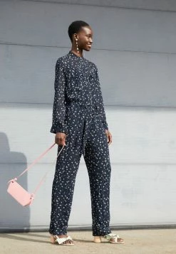 Rag & Bone INA FLORAL JUMPSUIT BLACK LABEL - Jumpsuit - Dark Blue