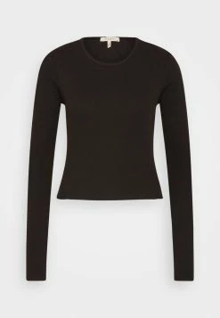 Rag & Bone THE ESSENTIAL WHITE LABEL - Long Sleeved Top - Black -rag & bone Shop 8ce7fcf4703c48d78d502ae61bef58dc