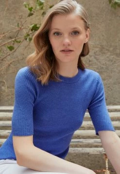 Rag & Bone EMORY SHORT SLEEVE - Basic T-shirt - Blue -rag & bone Shop 8f277b166e2a4197b08b9f8342d5c188