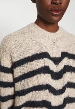 Rag & Bone MIA STRIPED CABLE - Jumper - Wheat -rag & bone Shop 9487018d678a49c68e3101f157024f8c