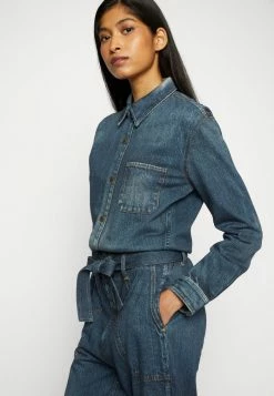 Rag & Bone MIRAMAR - Jumpsuit - Blue Denim -rag & bone Shop 9ec4361ada2d4526be017f08c5f0dbd6