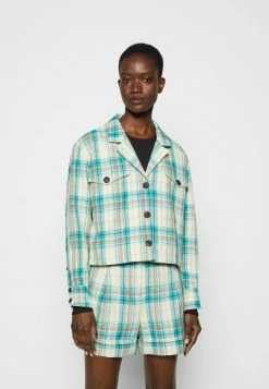 Rag & Bone JESSIE PLAID SHIRT JACKET BLACK LABEL - Summer Jacket - Green -rag & bone Shop a142c0c19d944ff08c2afb798d87995a