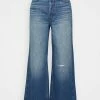 Rag & Bone MAYA HIGH RISE ANKLE WIDE LEG - Relaxed Fit Jeans - Blue
