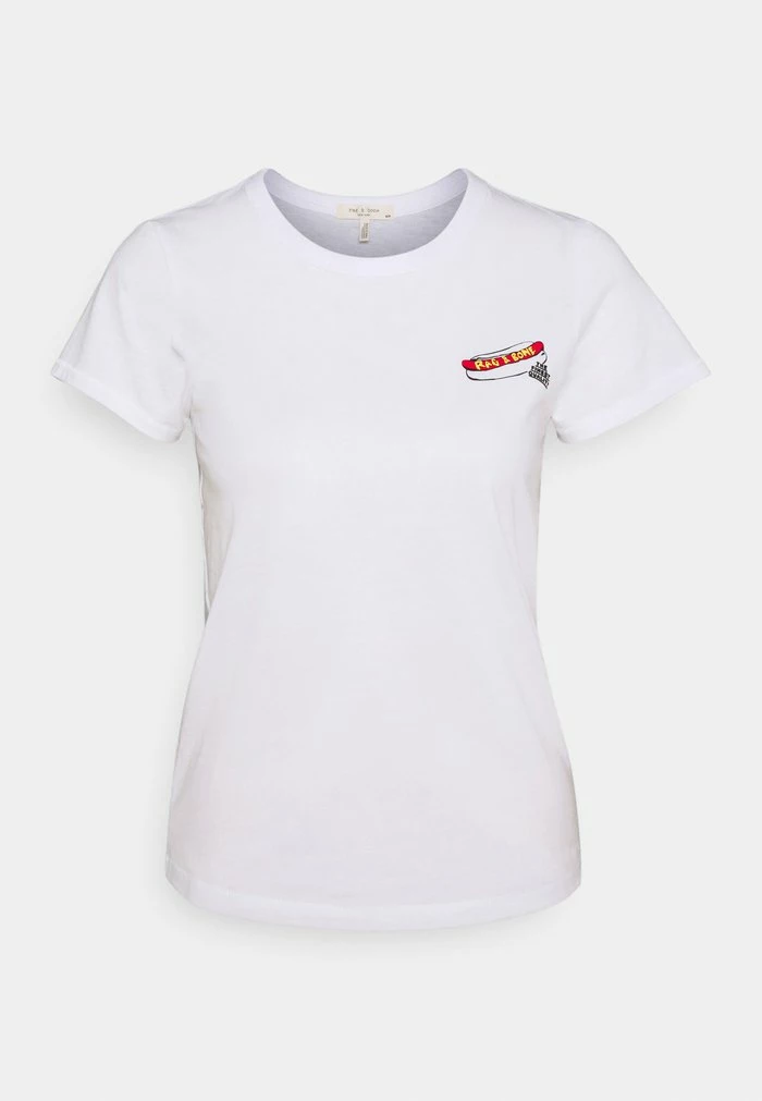 HOT DOG TEE LABEL - Print T-shirt - white Rag & Bone HOT DOG TEE LABEL - Print T-shirt - White -rag & bone Shop a90e659b2cfe4c8cbb9a3994653c16b7