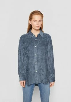 Rag & Bone NUSA SHIRT - Button-down Blouse - Deep Blue
