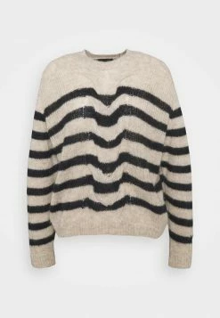 Rag & Bone MIA STRIPED CABLE - Jumper - Wheat -rag & bone Shop b52a457f9212436f855876f1ec4fabf1