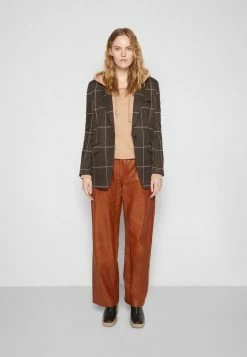 Rag & Bone LESLIE PANT - Leather Trousers - Cognac -rag & bone Shop b56fb705a72d422c94ee7a72e00116ee