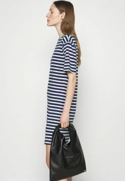 Rag & Bone THE SLUB DRESS LABEL - Jersey Dress - White/blue 3 Rag & Bone THE SLUB DRESS LABEL - Jersey Dress - White/blue -rag & bone Shop b5b8f8848edf4ffe84bdac309d4dcd60